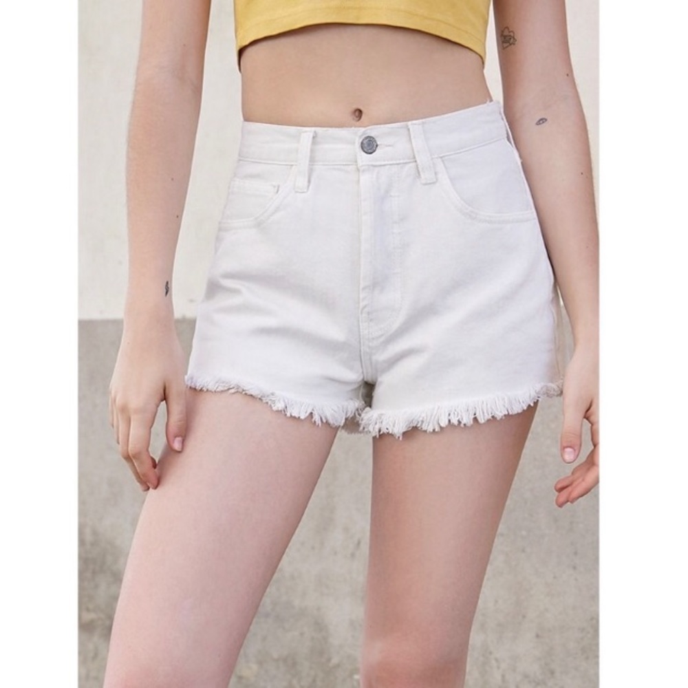 Brandy Melville John Galt High Waist Denim Shorts - Picture 3 of 6